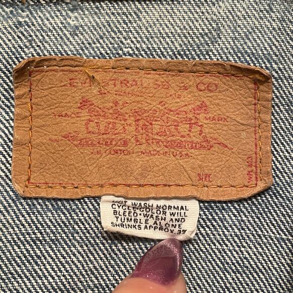 RARE Levi’s 70505 Type III Denim Jacket | 1971–1973 Small e 525 Valencia USA - Picture 12 of 16